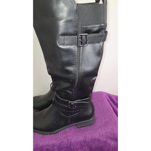 Marbella Women's Tracy Plus Black Boots, Size 8.5 - Picture 6 of 9
